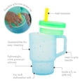thumbnail image 6 of Infantino My 1st Tumbler - Toddler-Friendly 9oz Training Cup with Straw and Handle, Blue Stars, 6 of 13