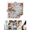 thumbnail image 4 of Merry Christmas Cloth Napkins Set of 4 Reusable Dinner Napkins, Poinsettia Xmas Tree Snowflake Winter Cocktail Napkin Washable Table Napkins for Wedding/Holiday Party/Baby Shower 20"x20", 4 of 7