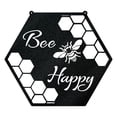 thumbnail image 2 of Letrero Colgante De Colmena De Abejas Letrero colgante de colmena de abejas, letrero de abejas de acero inoxidable, colgantes de arte de pared (negro A) Likrtyny Libre de BPA, 2 of 7