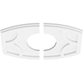 thumbnail image 2 of 18"W x 12"H x 6"ID x 9 3/4"C x 1"P Kailey Architectural Grade PVC Contemporary Ceiling Medallion, Two Piece, 2 of 11