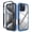 Darkblue, variant on Feishell Slim Case for iPhone Air, Military Grade Shock Absorption Two-layer Protection Hard PC & Soft TPU Transparent Anti-Scratch Lightweight Clear Ultra Thin Phone Case,Blue