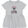 thumbnail image 3 of Inktastic My Gammie Loves Me Granddaughter Bear Girls Baby Dress, 3 of 5