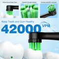 thumbnail image 3 of JUUTREN Electric Toothbrush for Adults and Kids，Rechargeable Sonic Toothbrush with 2 Brush Heads,3 Modes and 2-Minute Smart Timer Reminder, 3 of 8