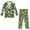 Camouflage with Cow Head Print, variant on Clover Pattern Boys Suit, Polyester Boys Suit Set for Wedding Graduation School, Elastic Waist Elastic Adjustable Waist Adjustable Elastic Waist
