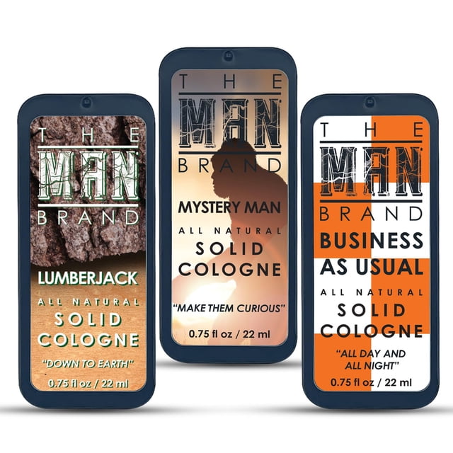 The Man Brand Solid Colonia Muestra Set – Paquete de muestra de colonia para hombre – Juego de muestra de fragancia para hombre – Juego de muestra de colonia para hombre tamaño de viaje (The Triad – 3
