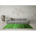 thumbnail image 3 of Ahgly Company Indoor Rectangle Oriental Green Industrial Area Rugs, 6' x 9', 3 of 4