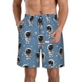 thumbnail image 1 of Balery Astronaut Traje de Baño Estilo Hawaiano para Hombre, Shorts de Secado Rápido con Bolsillos-XX-Large, 1 of 6