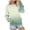 Mint Green##1, variant on Jsaierl Women's Sweatshirts Funny Gradient Graphic Sweatshirts Round Neck Dressy Casual Sweater Tops Oversized Long Sleeve Shirts Winter Saving