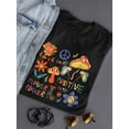 thumbnail image 3 of Positive Mushrooms Shaped T-Shirt Women -Image by Shutterstock, Female Large, 3 of 4