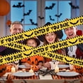 thumbnail image 3 of Halloween Caution Tape, Spooky Warning Design, 1 Pack Halloween Themed, for Haunted House Spooky Party Halloween Outdoor Indoor Decoration to Creepy Atmosphere, 3 of 5