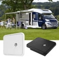 thumbnail image 2 of Car RV Camper Trailer Motorhome Power Cord Hatch Electrical Access Door Waterproof Hatch With Lock Conversion Accessories - Black, 2 of 4