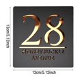 thumbnail image 3 of Customizable Home Address Plate Outdoor Address Plate Illuminated Address Plate Outdoor Personalized Courtyard Address Plate,1X House Number Clearance, 3 of 9