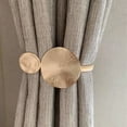 thumbnail image 5 of JeashCHAT Curtain Tiebacks Decorative Window Curtain Holdback Buckle Tie Back Holder for Home and Office 1Pc Gold, 5 of 6