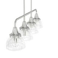 thumbnail image 5 of Hunter - Cypress Grove 4-light Brushed Nickel, Large Chandelier, Dimmable, Transitional Style, Linear Shaped, for Bedrooms, Dining, Living Rooms - 19326, 5 of 10