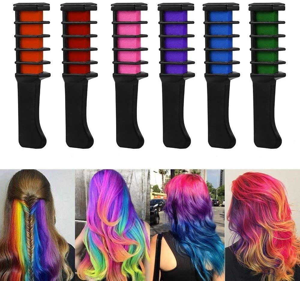 Peigne à Craie Coloré Pour Cheveux - Teinture Temporaire VIVE - Couleur Rose - Marque Denestup - Cruelty Free