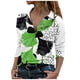 thumbnail image 1 of Blusa informal con estampado de manga larga y cuello vuelto para mujer a la moda Fridja  fjkfkj8059, 1 of 5