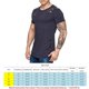 thumbnail image 2 of Camisetas de cuello redondo sueltas de color sólido rasgadas para hombre Camiseta de manga corta curvada ahuecada informal para hombre Monstrate FS7578-27, 2 of 2