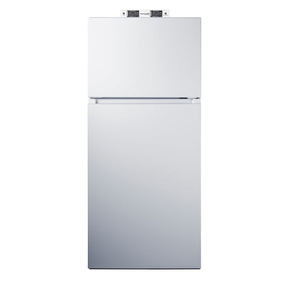 Summit 30” Break Room Refrigerator - Freezer, 18 cu.ft. Capacity, ENERGY STAR Certified, White - BKRF18W2LHD (Left Handed Door Swing)