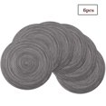 thumbnail image 1 of Juego de 6 manteles individuales de algodón, manteles individuales redondos, lavables, resistentes al desgaste, resistentes al calor, manteles individuales trenzados, ideales para cocina, decoración,, 1 of 8