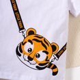 thumbnail image 4 of ASFGIMUJ Kids Toddler Baby Girls Spring Summer Cotton Animal Print Short Sleeve Shorts Outfits Clothes,Size 2 Years-3 Years, 4 of 9
