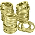 thumbnail image 1 of 24 Pieces Regular Mouth Canning Jar Replacement Metal Rings Practical Screw Jar Bands Leak Proof Tinplate Metal Bands Rings, Compatible with Mason Jar (70 mm,Rose Gold, Bands), 1 of 6