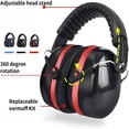 thumbnail image 4 of HLONK Protection Auditive Coussinets d'Oreille NRR 28db Réduction de Bruit pour Tirage Tonte Construction Citron Rouge lime Presseur, 4 of 6