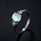 thumbnail image 4 of Anillo de plata para mujer, anillos de moda portátiles, regalos para novia, joyería decorativa, propuesta de boda, compromiso informal Ropa, zapatos y accesorios Miscelánea Blanco Tamaño 8 Sonducket AP011197-03, 4 of 6