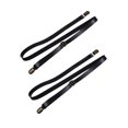 thumbnail image 3 of BESTYASH 2Pcs Practical Design Pants Suspenders Black Pu Elastic Straps for Children Daily Wear School Use, 3 of 8