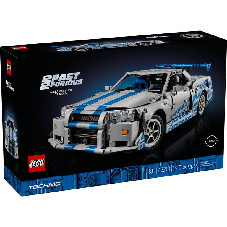 LEGO, Car Model Kit, 42210, Fast & Furious Nissan Skyline GT-R R34