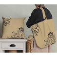 thumbnail image 5 of Soimoi polyester Crepe Fabric Ogee Damask Print Fabric by Yard 52 Inch Wide, 5 of 5