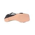 thumbnail image 5 of Lady Couture KLOE Rhinestone Wedge Heel Sandal, Black, 11, 5 of 5