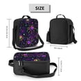thumbnail image 2 of Xecao Multi-colored Spiders Print Lunch Bag - Durable, Double-Insulated Lunch Bag, Holds Lunch Box, Water Bottle, & Snacks,Leakproof Cooler Tote Bag, 2 of 7