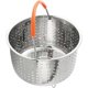 thumbnail image 1 of Stainless Steel Steamer with Silicone Coated Handle, Pressure Cooker with Steamer, 1 of 5