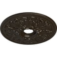thumbnail image 3 of Ekena Millwork 23 7/8"OD x 4"ID x 2 1/8"P Ashley Ceiling Medallion (Fits Canopies up to 4 3/4"), Hand-Painted Stone Hearth, 3 of 6