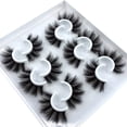 thumbnail image 2 of KALMORE 6 Pairs Fluffy False Eyelashes Natural Faux Mink Strip 3D Lashes Pack (MDF-12), 2 of 4