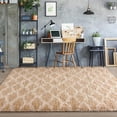 thumbnail image 6 of YJ.GWL Soft Geometric Rug Fluffy Area Rugs for Bedroom Living Room Shaggy Carpets Home Decor,3x5ft,White, 6 of 7