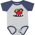 thumbnail image 3 of Inktastic Beagle Heartfelt Duo Boys or Girls Baby Bodysuit, 3 of 5