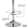 thumbnail image 4 of Banco Silla De Comedor Giratorio Respaldo Set 2pzs Cafeteria blanco 1, 4 of 7