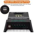 thumbnail image 2 of CSYANXING MPPT Solar Charge Controller 12V 24V 36V 48V Auto Identification LCD for Solar Panel Battery Charging Systems with USB Ports, 2 of 9