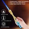 thumbnail image 4 of WZXPWT High Temperature Windproof Spray Welding Lighter, Direct Ignition Flameless Torch, Mechanical Design Portable Pocket Lighter, Decompression Companion for Outdoor Activities, 4 of 8
