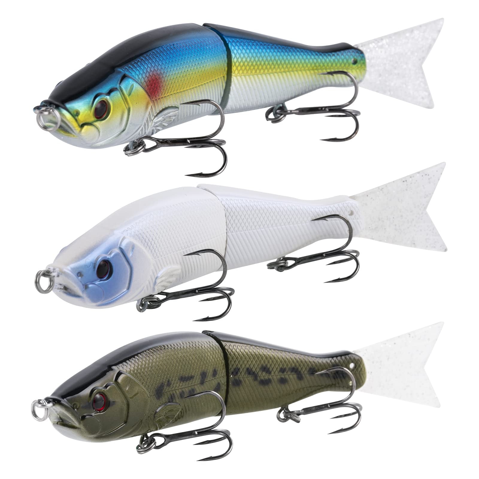 Goture Swimbaits for Bass Fishing, Realistic Bass Fishing Lures 3pcs