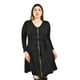thumbnail image 4 of Vestido con cierre frontal y cinto Roman Fashion /Tallas Extras, 8016 (Negro) negro 40, 4 of 5