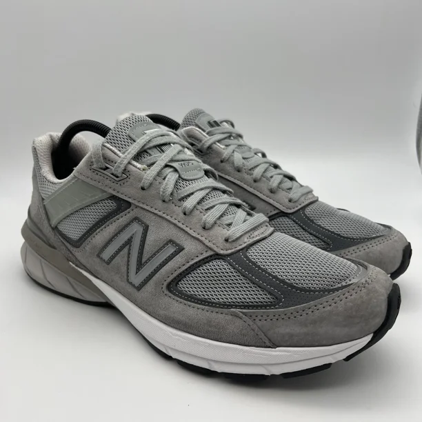 New Balance Shoes Mens Size 12 M 990v5 Gray Suede Running Sneakers Ultra Soft
