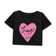 thumbnail image 3 of Camiseta corta para mujer, ropa de verano, camiseta con cuello redondo para el trabajo, compras, uso diario SG, 3 of 7