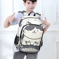 thumbnail image 6 of FORMRS Unisex School Backpack 17" Student Travel Bag with Laptop Compartment, Black Cute Cat, 6 of 7