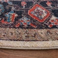 thumbnail image 3 of SAFAVIEH Journey Casey Oriental Machine Washable Area Rug, Ivory/Red, 6'7" x 6'7" Round, 3 of 8