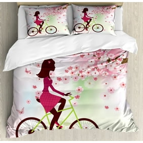 Teen Girls Duvet Cover Set Little Princess Lettering On Polka