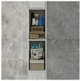 thumbnail image 6 of Tall Slim Bathroom Storage Cabinet, 71" Freestanding Bathroom Cabinet with 1 Drawer, 2 Doors and 4 Adjustable Shelves-White White + MDF, 6 of 9