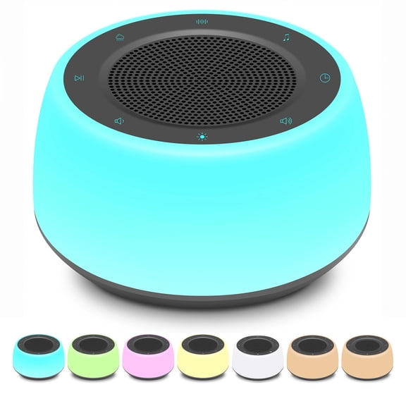 VOLIVO White Noise Sound Machine for Sleeping with 16 Sleep Sounds 8 Colors Night Light White Noise Machine for Adults Baby Kids