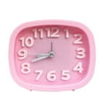 thumbnail image 1 of Ounissouiy Herramientas de reloj despertador para en interiores del hogar, relojes analógicos de cuadrados de Color sólido universales, accesorio Decoración del hogar Rosado Ounissouiy HA066607-06, 1 of 6